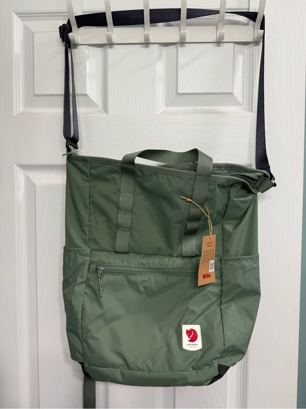 Fjallraven Olive Green Convertible Tote Backpack